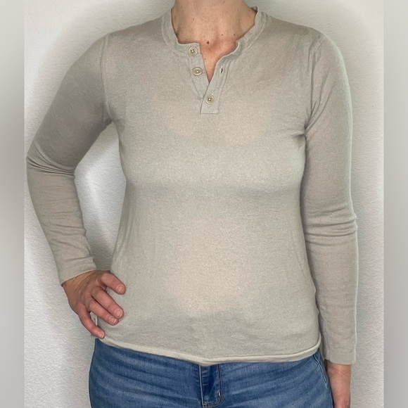 Helmet Lang sweater 100% cashmere gray sz medium - Picture 1 of 9